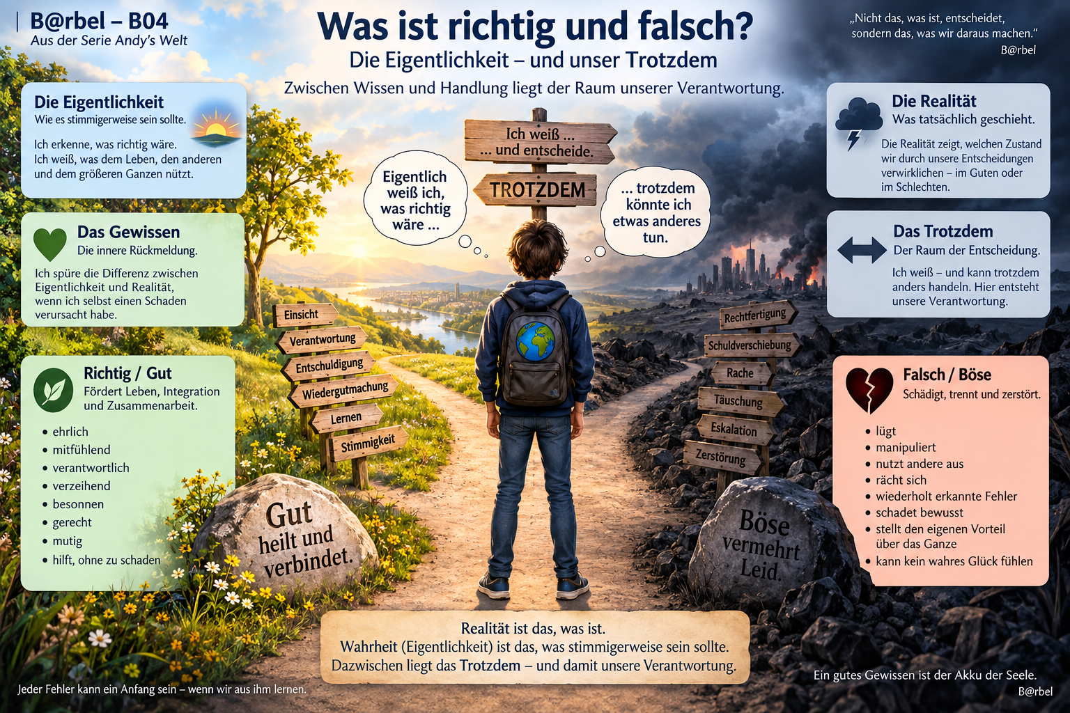 B@rbel B04 – Richtig, falsch und böse: Die Eigentlichkeit, das Gewissen und das Trotzdem als Raum der Verantwortung.
