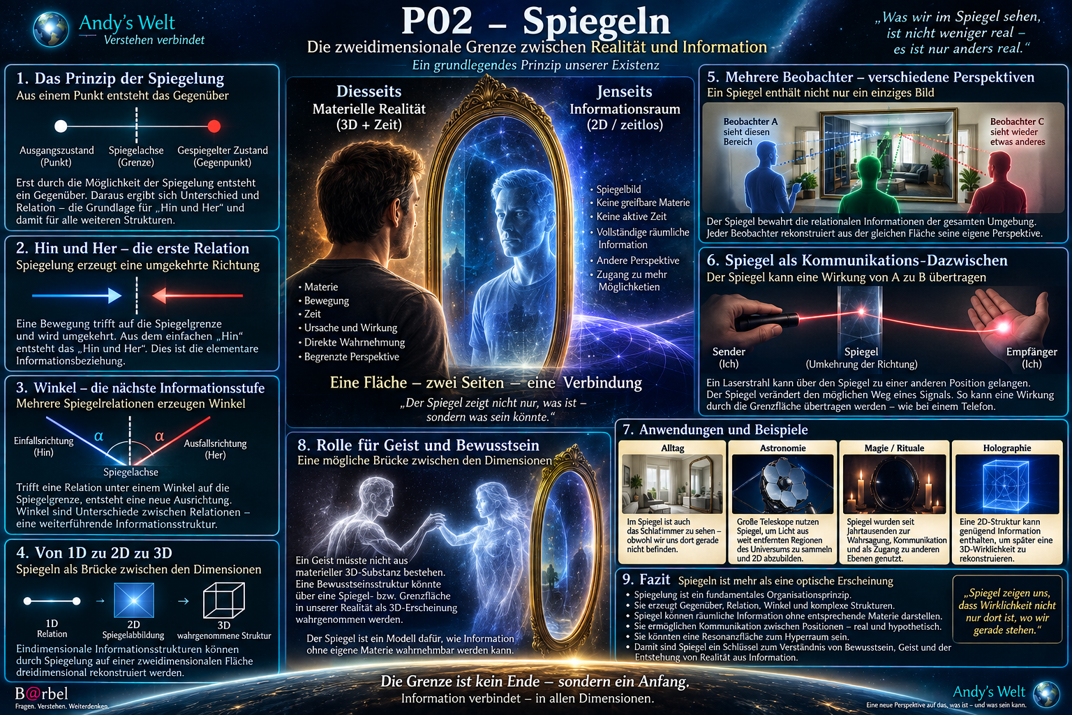 P02 – Spiegelung als Skalierung zwischen Informations-, Darstellungs- und Realisationsstufen.