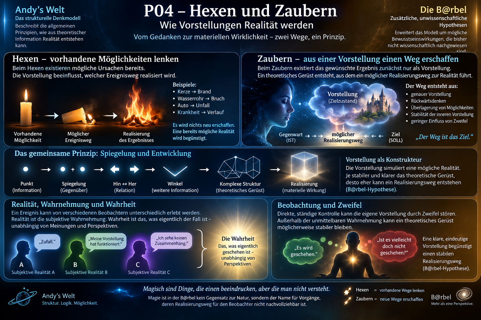 P04 – Hexen und Zaubern: Gegenwart, theoretischer Zielzustand und mögliche Realisierungswege.