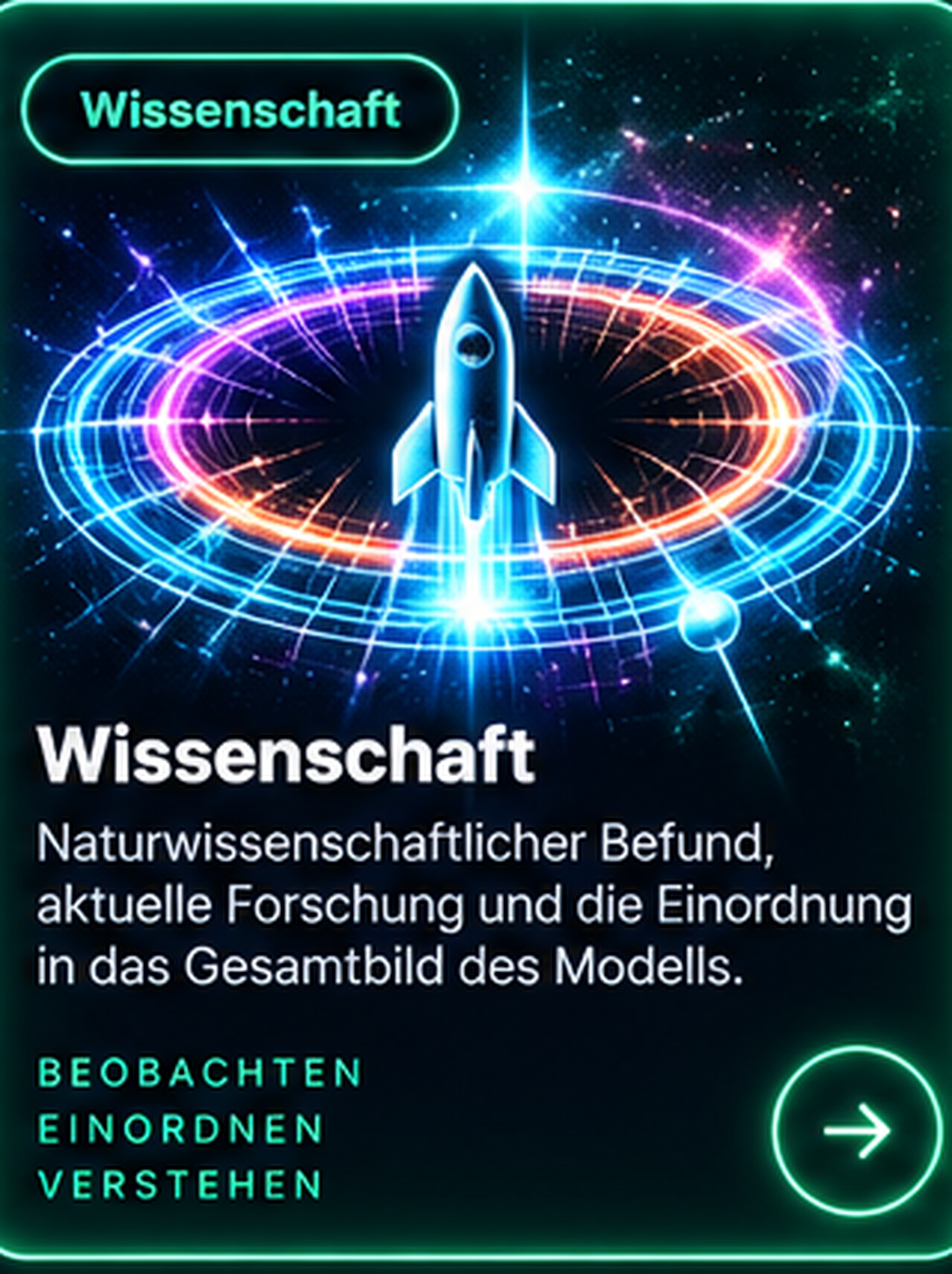 Wissenschaft – naturwissenschaftlicher Befund und aktuelle Forschung