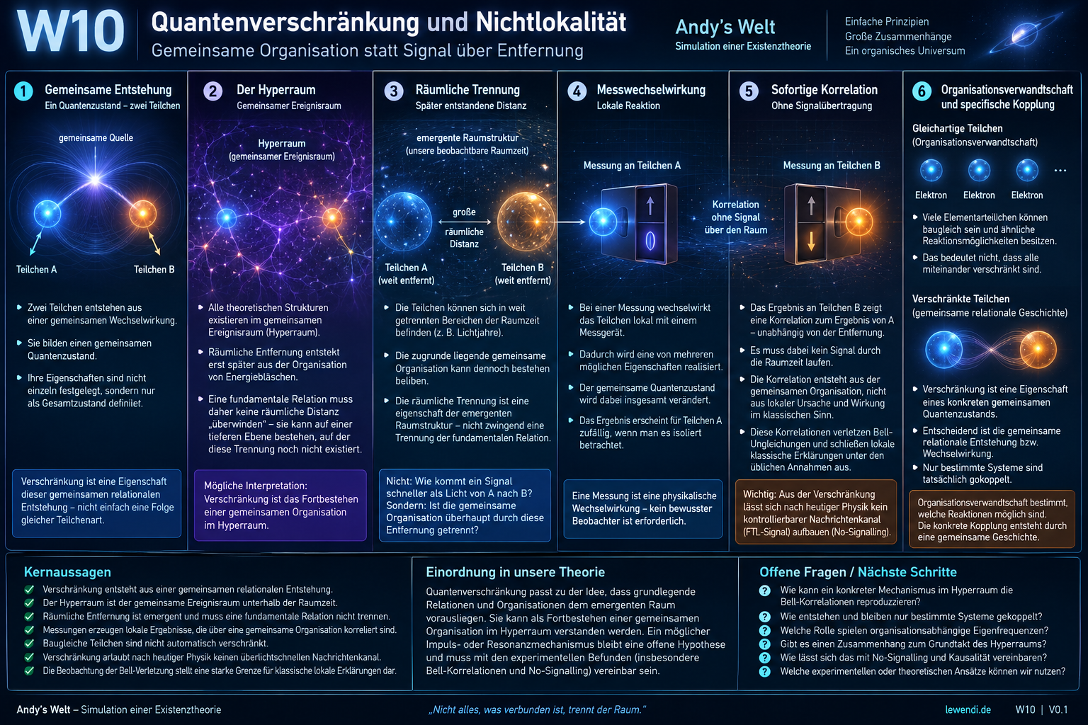 Quantenverschränkung und Nichtlokalität – gemeinsame relationale Organisation und emergente räumliche Entfernung