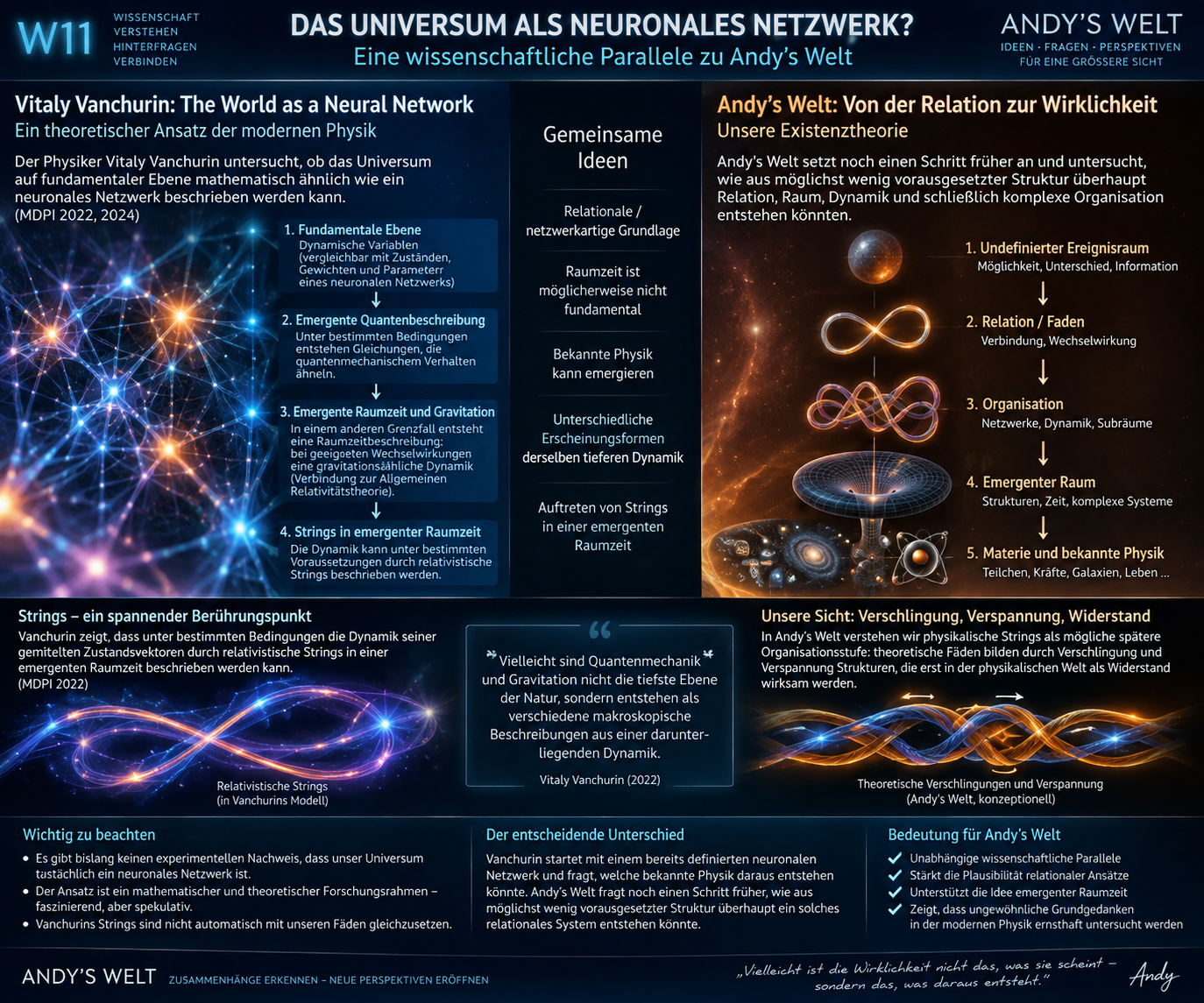 W11 – Simulationsreihe von relationaler Organisation bis zu Bewegung und theoretischer Masse.